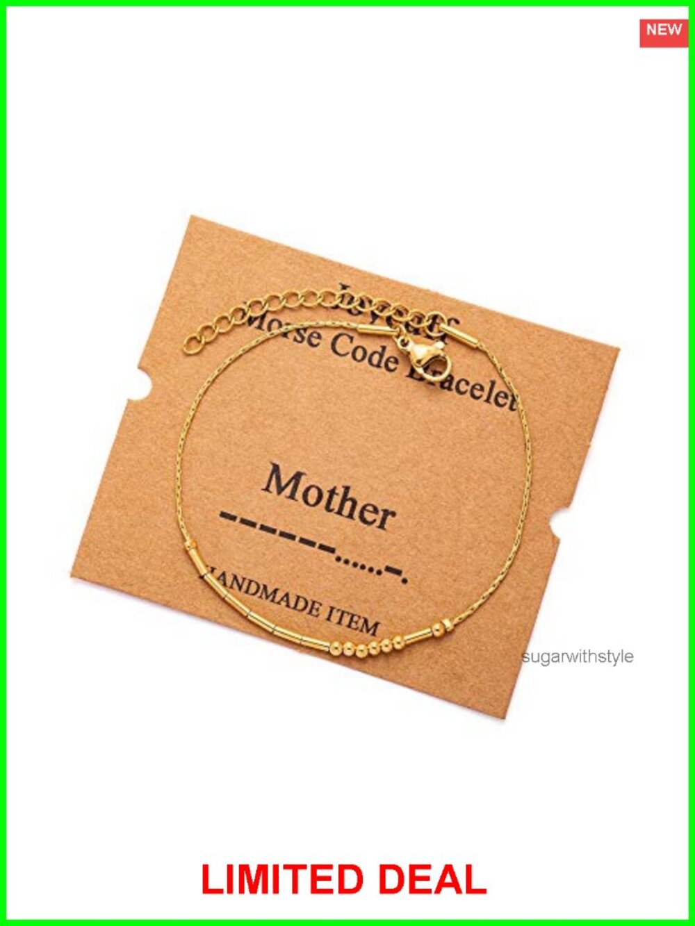 Morse Code Stainless Steel Bracelet Inspirational Gift for Women